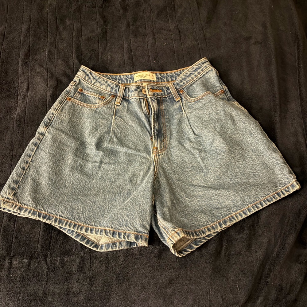 Abercrombie & Fitch Light Blue Jean Shorts